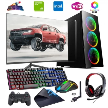iNTEL i5 4N 8GB Ram 480GB SSD 4GB GTX1050TI 24 Monitörlü Oyun Bilgisayarı (Gaming SET)