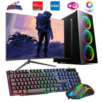 iNTEL i5 4N 8GB Ram 480GB SSD 4GB RX550 24 Monitörlü Oyun Bilgisayarı