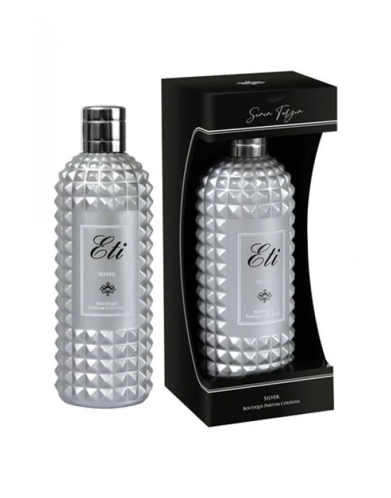 Boutique Parfüm Kolonya Silver 300 ml Cam Şişe Kutulu