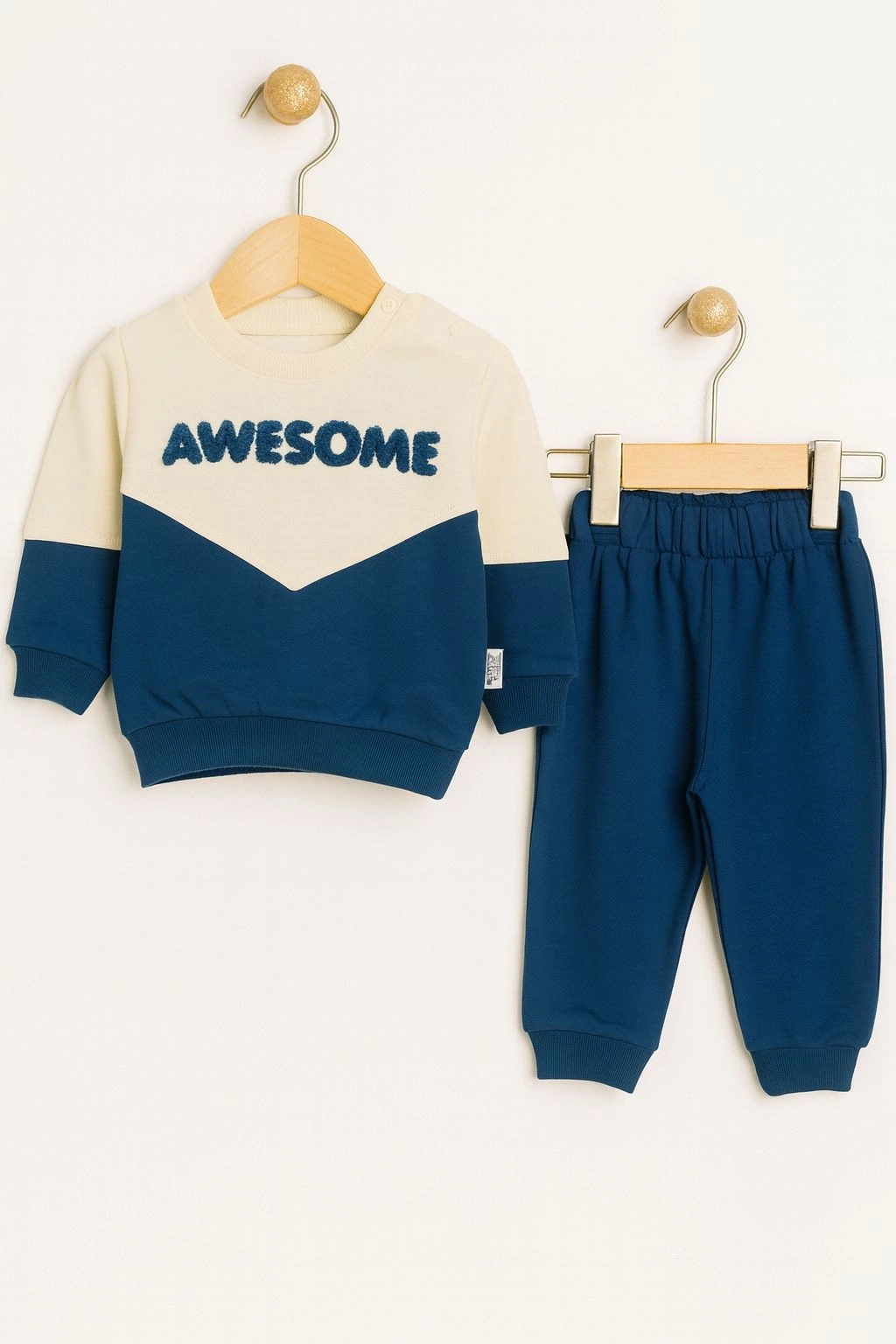 Awesome Baskılı Erkek Bebek Takımı