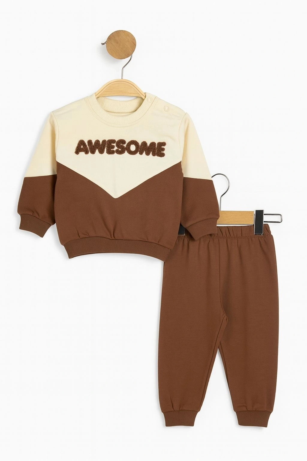 Awesome Baskılı Erkek Bebek Takımı