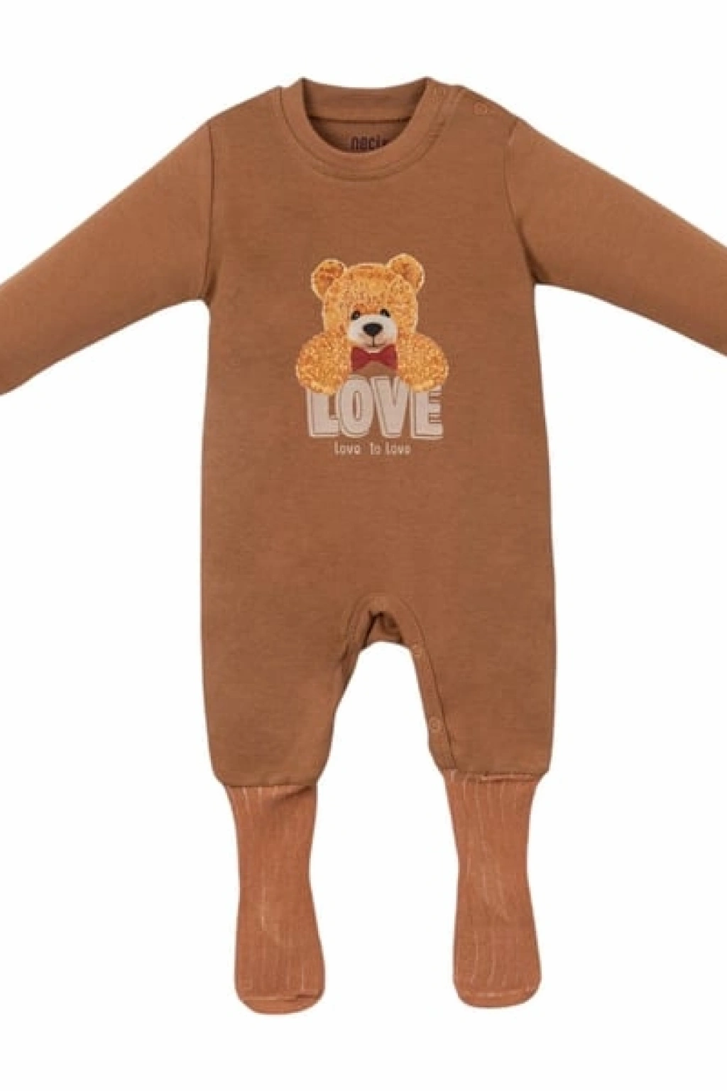 Ayıcık Desenli Bebek Tulumu