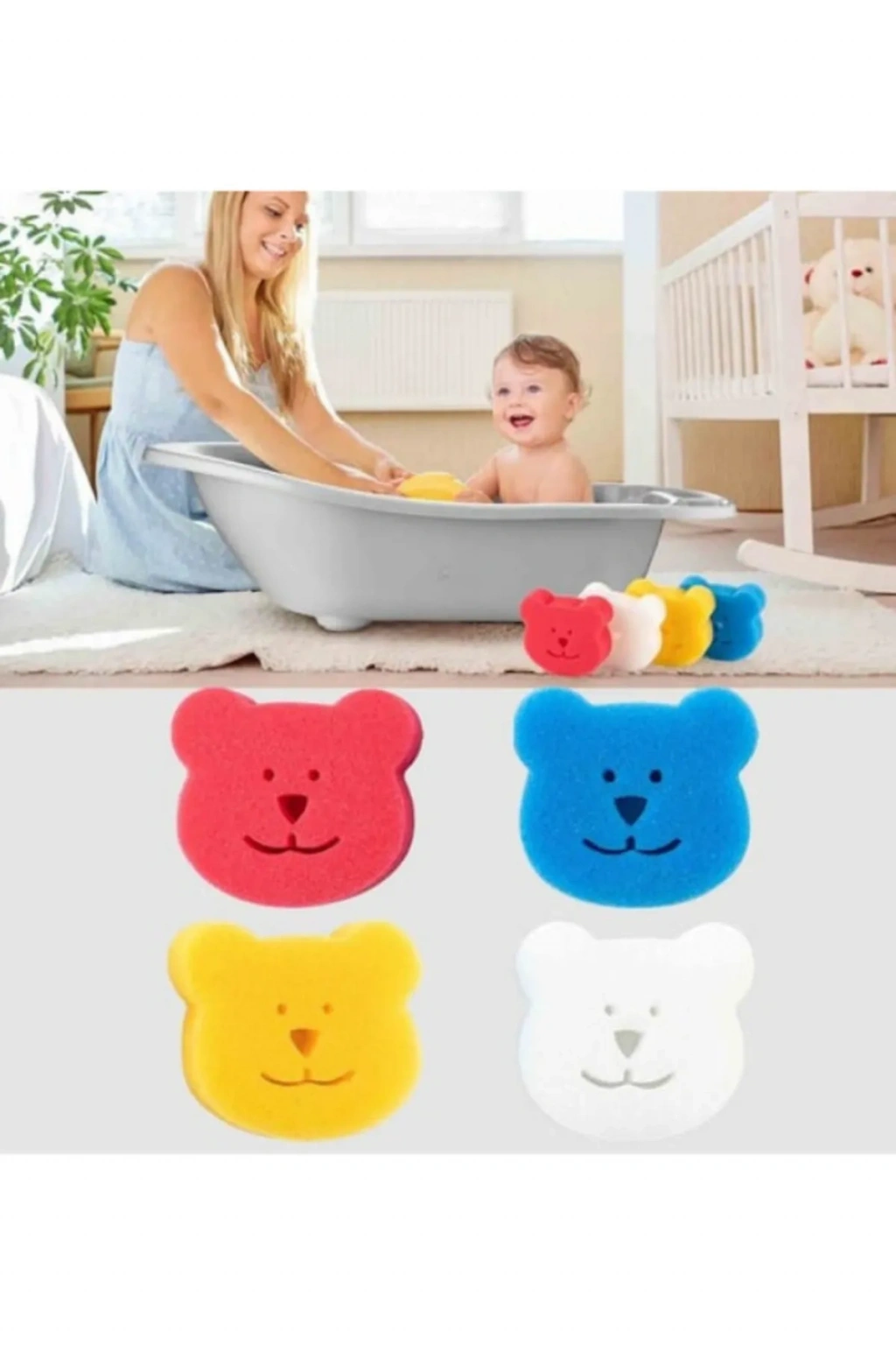 Bebekevi Banyo Süngeri 4Lü