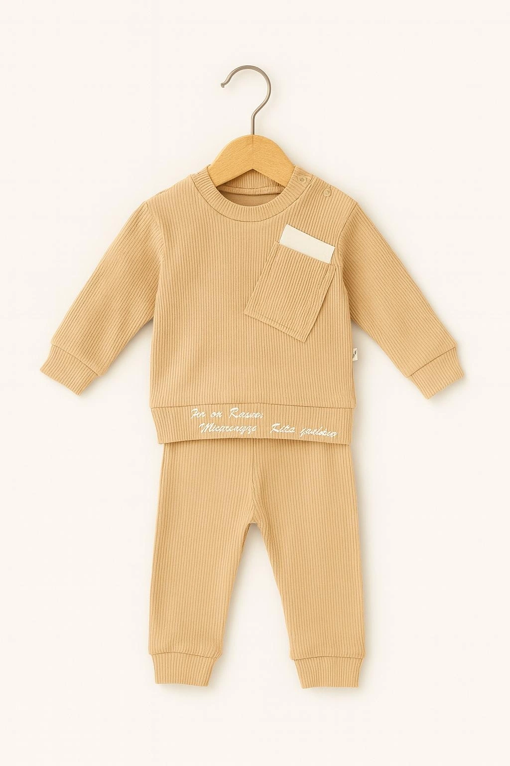 Cepli Baskılı Erkek Bebek Takımı