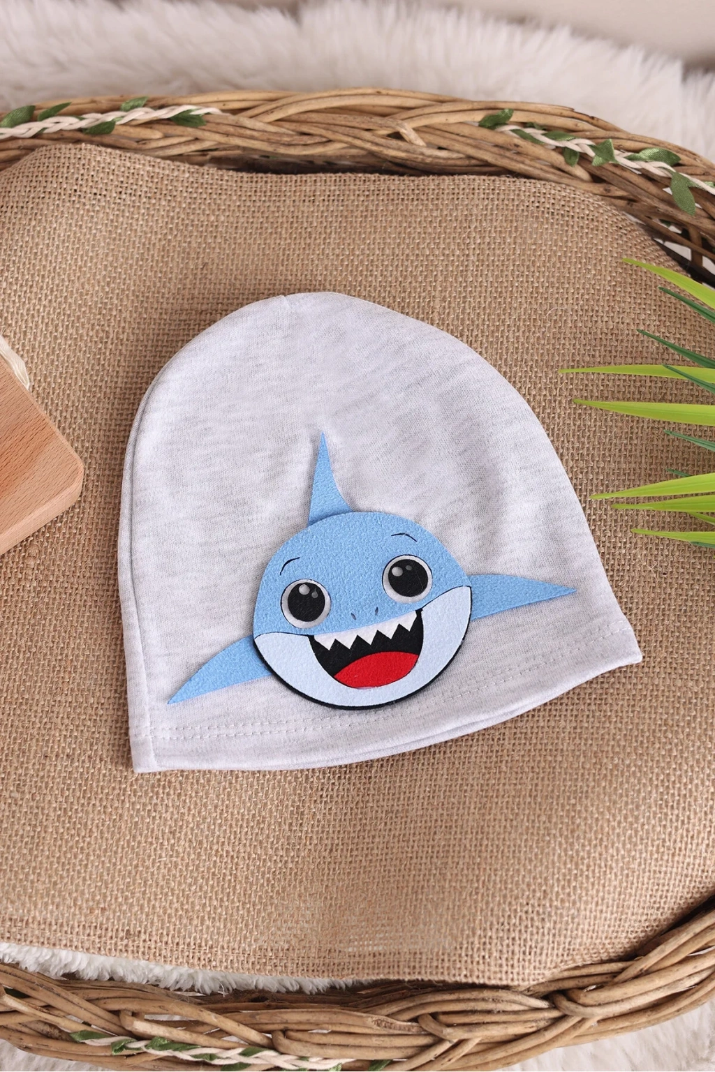 Defne Animals Figürlü Bebe Penye Şapka