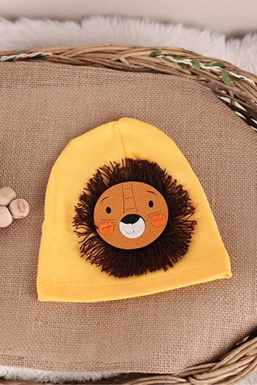 Defne Animals Figürlü Bebe Penye Şapka