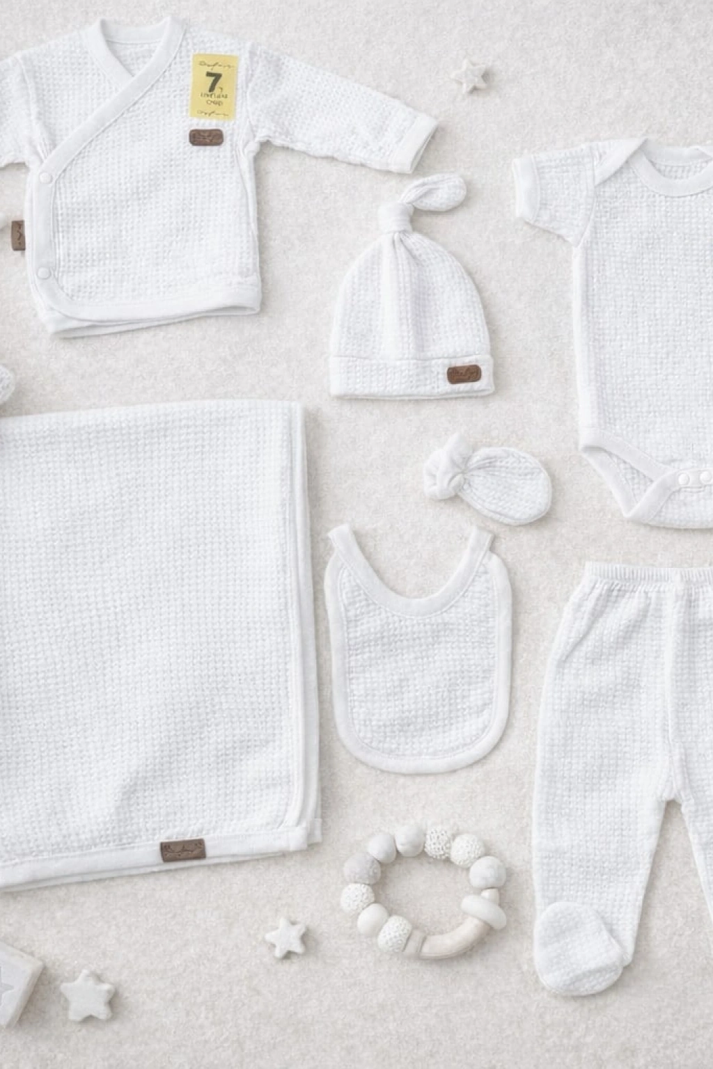 Defne Waffle 7 Parça Hastane Çıkışı Set