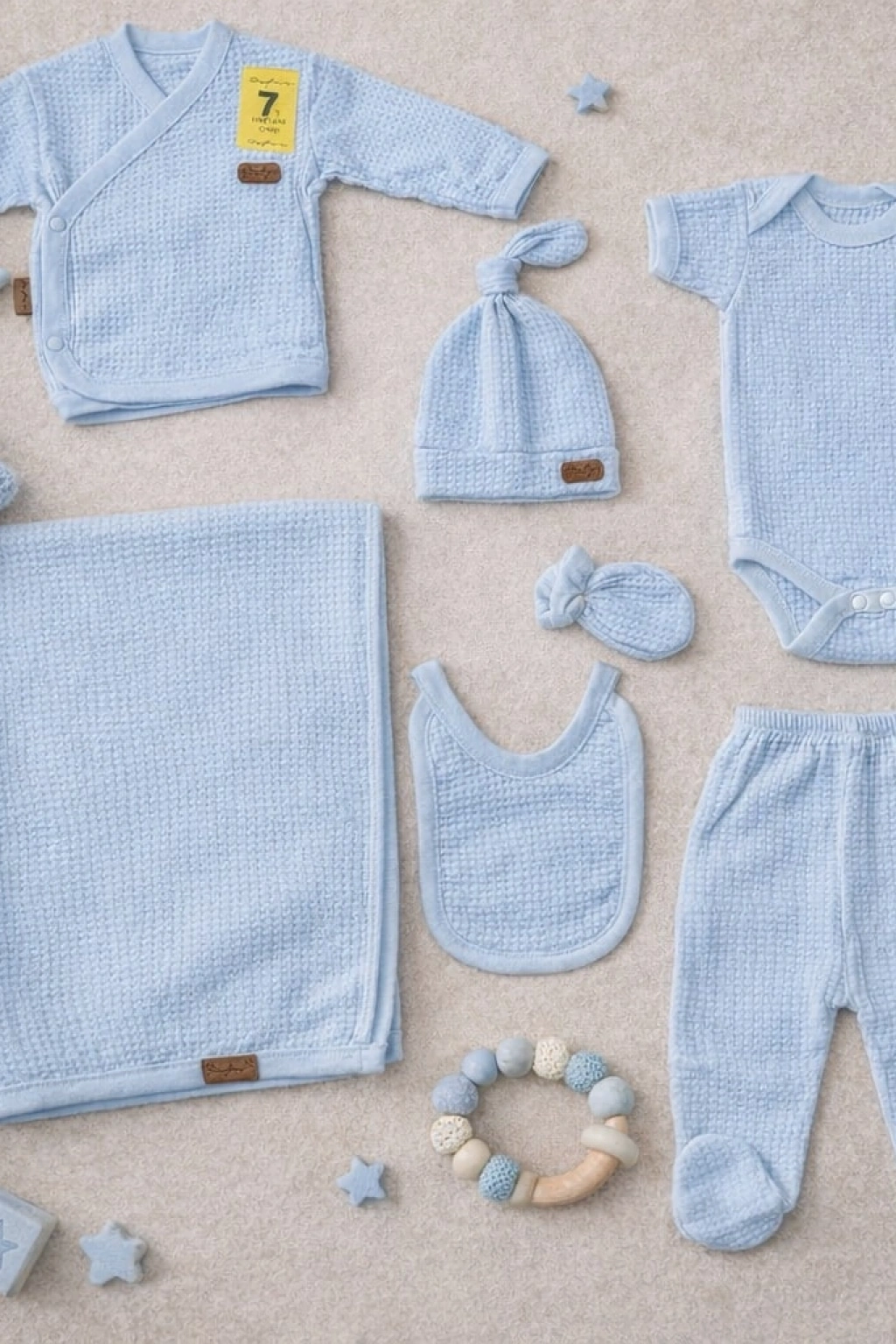 Defne Waffle 7 Parça Hastane Çıkışı Set