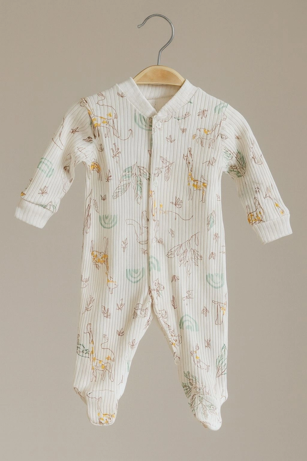 Doğa Detaylı Bebek Tulumu