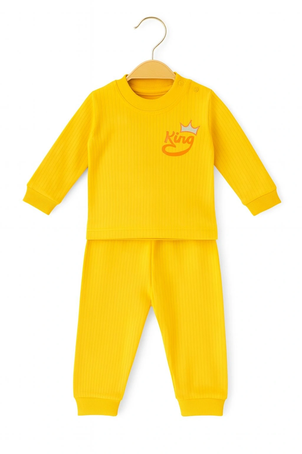King Baskılı Bebek Takımı