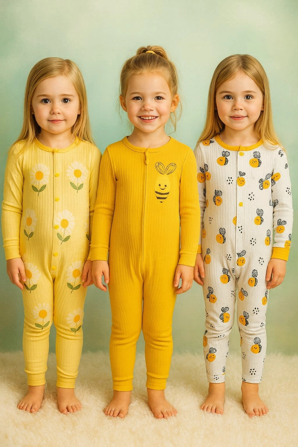 Mıdırık Papatya Baskılı 3lü Tulum