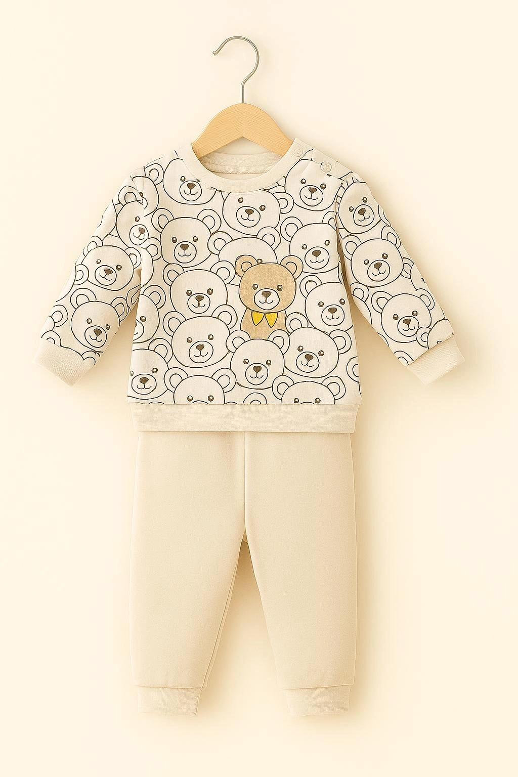 Sevimli Ayılar Desenli Bebek Takımı