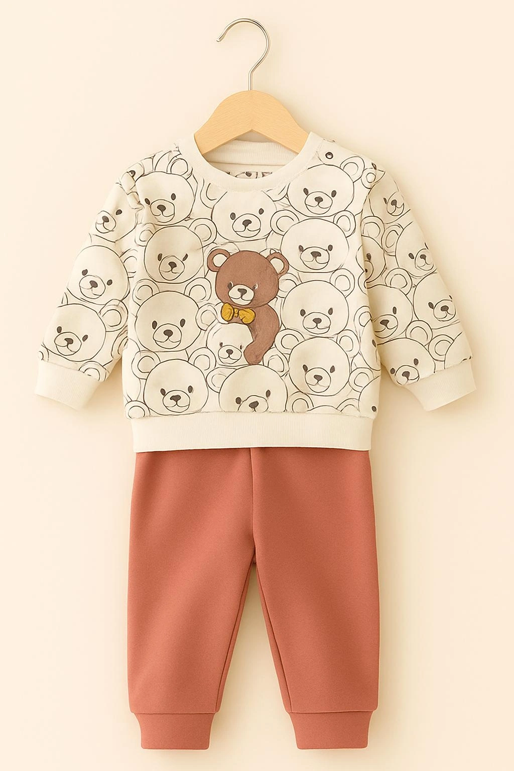 Sevimli Ayılar Desenli Bebek Takımı