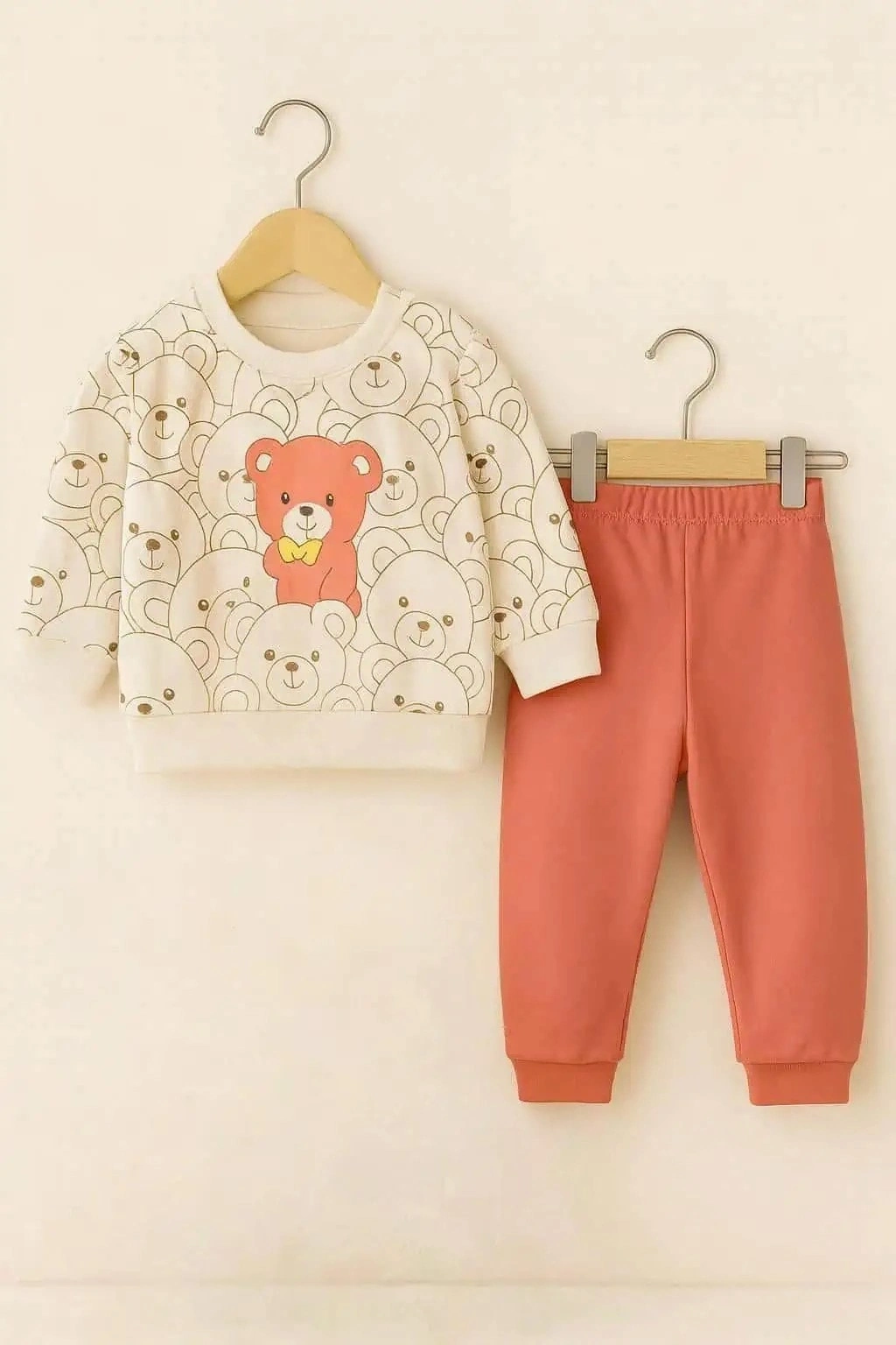 Sevimli Ayılar Desenli Bebek Takımı
