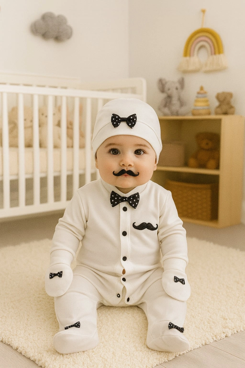 Waffle Nakışlı 3lü Tulum