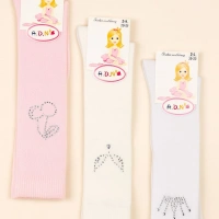 A.D.N. Diz Altı 3lü Kız Bebek & Çocuk Çorap