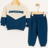 Awesome Baskılı Erkek Bebek Takımı