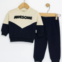 Awesome Baskılı Erkek Bebek Takımı