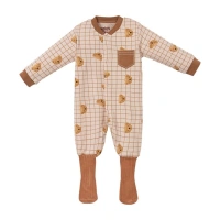 Ayıcık Desenli Bebek Tulumu