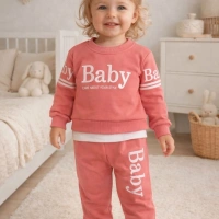 Baby Baskılı Kız Bebek Takım