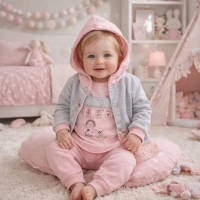 Babyim Dantelli 3 Lü Bebek Hırkalı Takım