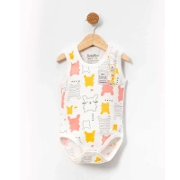 Babytoo Desenli Askılı Çıtçıtlı Badi