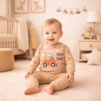 Cgs Beep Araba Baskılı Erkek Bebek Takımı