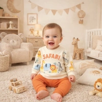 Cgs Safari Baskılı Erkek Bebek Takımı