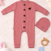 Chouckcha Fitilli Şapkalı Bebek Tulum