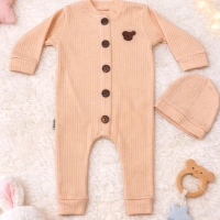 Chouckcha Fitilli Şapkalı Bebek Tulum