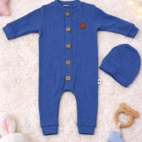 Chouckcha Fitilli Şapkalı Bebek Tulum