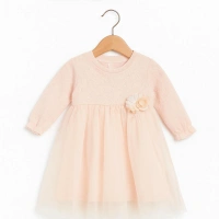 Çiçek Detaylı Lüx 2li Kız Bebek Takımı