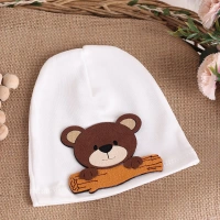 Defne Animals Figürlü Bebe Penye Şapka