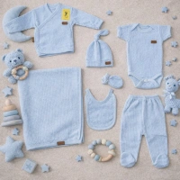 Defne Waffle 7 Parça Hastane Çıkışı Set