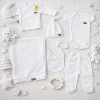 Defne Waffle 7 Parça Hastane Çıkışı Set