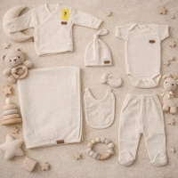 Defne Waffle 7 Parça Hastane Çıkışı Set