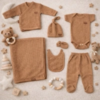 Defne Waffle 7 Parça Hastane Çıkışı Set