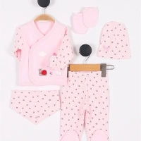 Fil Baskılı 5li Zıbın Seti