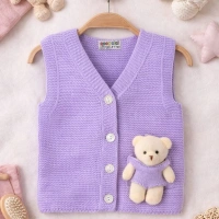 GogoBici Oyuncaklı Kız Bebek & Çocuk Triko Yelek