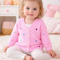 GogoBici Ponponlu Kız Bebek & Çocuk Hırka