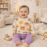 Gonca Bebe Bal Kabağı Desenli Kız Bebek Takımı