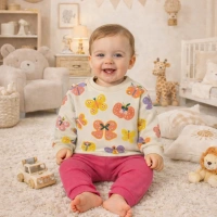 Gonca Bebe Bal Kabağı Desenli Kız Bebek Takımı