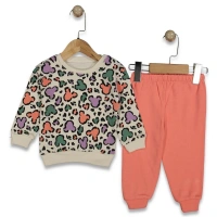 Gonca Bebe Miki Baskılı Penye Kız Bebek Takımı