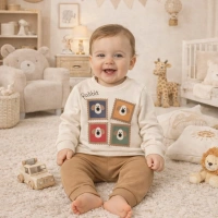 Gonca Bebe Tavşan Penye Erkek Bebek Takım