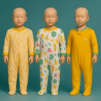 Mıdırık Bebe Karpuzlu 3lü Bebe Tulumu