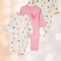 Mıdırık Kalp Baskılı 3lü Tulum