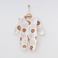 Mini Ayılar Desenli Bebek Tulumu