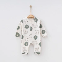 Mini Ayılar Desenli Bebek Tulumu