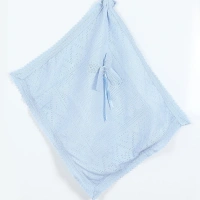 Mızmız Fiyonklu Örgü Bebek Battaniye