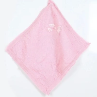 Mızmız Leylek Nakışlı Örgü Bebek Battaniye